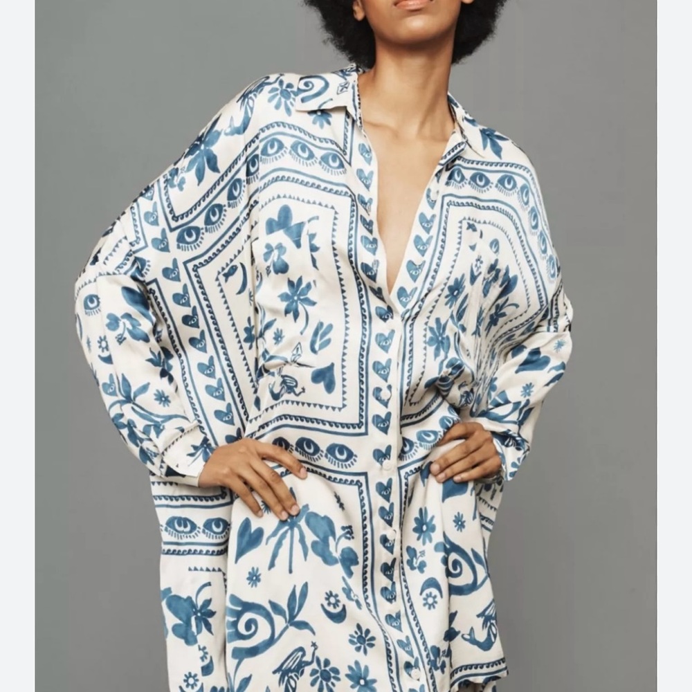Corey Lynn Calter Kaitlin Long Sleeve Floral Dress